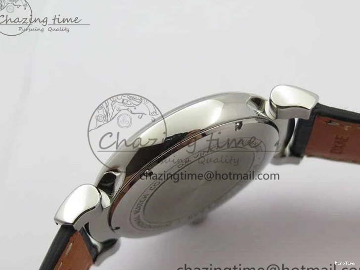 MIROTIME 0209 Da Vinci IW356601 SS TW 1:1 Best Edition Blue Dial On Black Leather Strap A Durable 7239